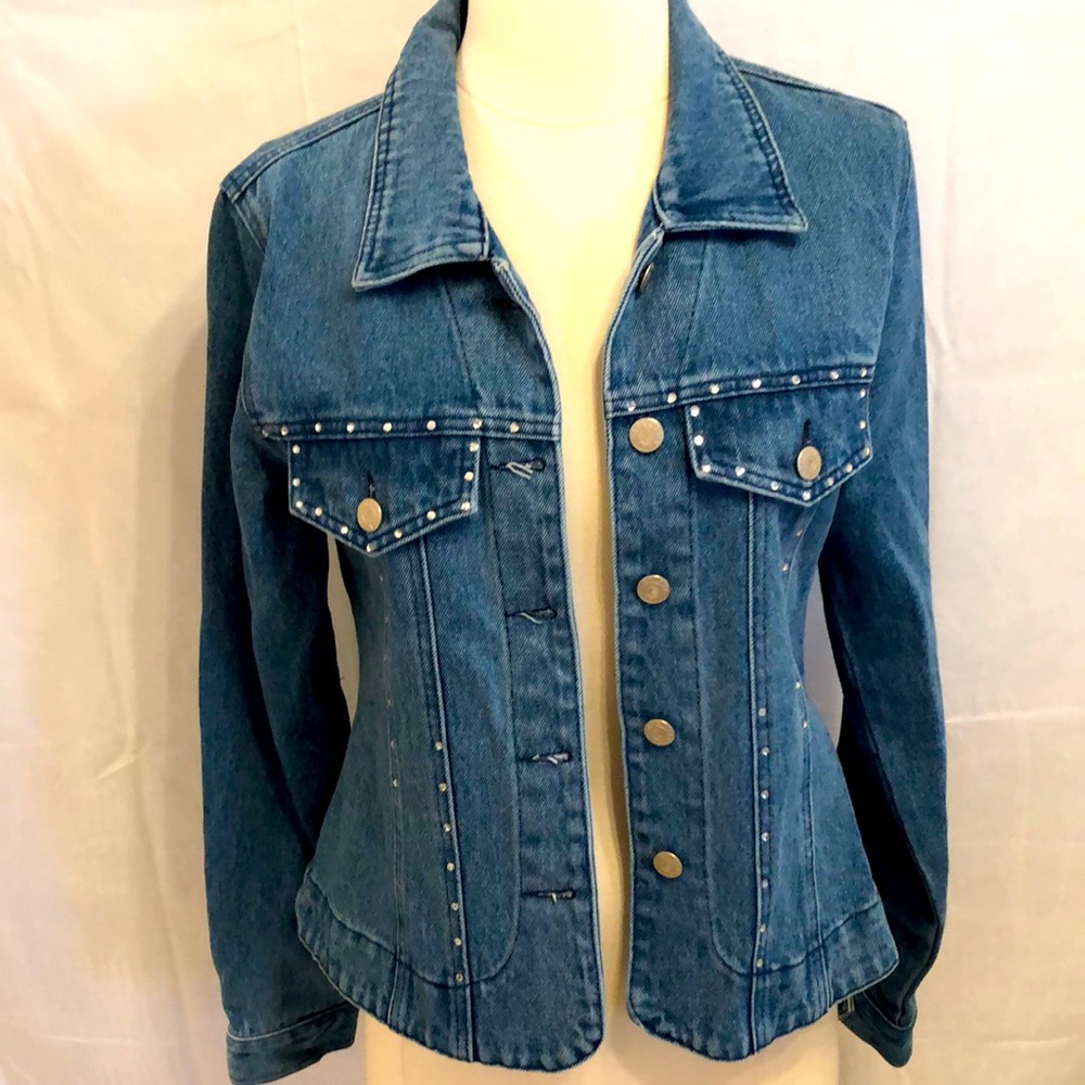Embellished Denim Suit